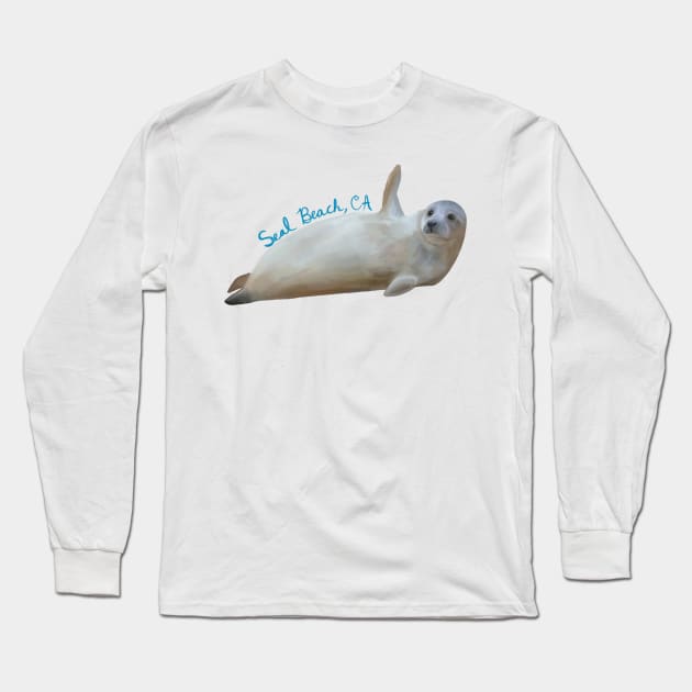 Seal Beach, California Long Sleeve T-Shirt by avadoodle